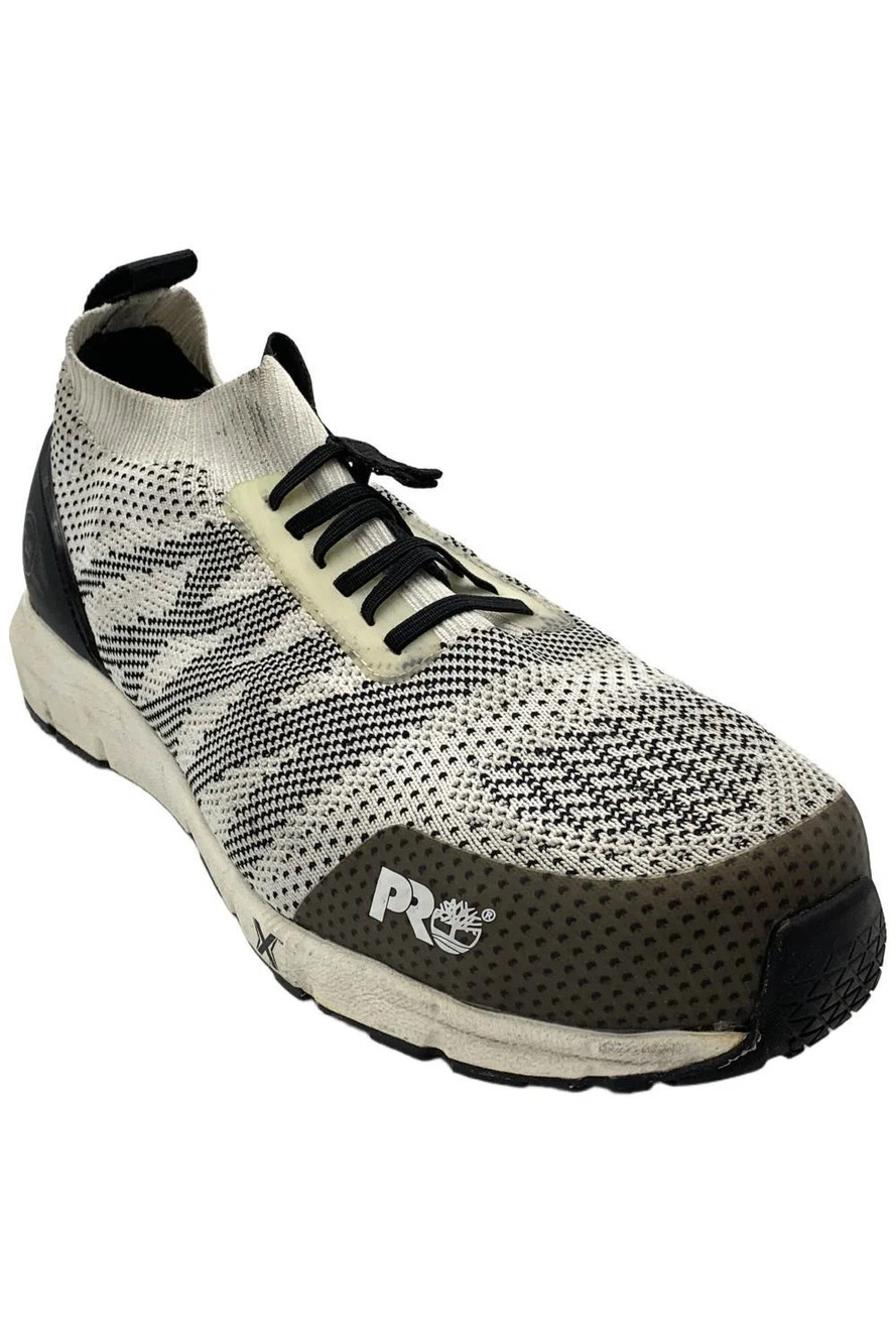 Timberland PRO Women's Radius Knit CT Work Sneaker White/Black - Wide